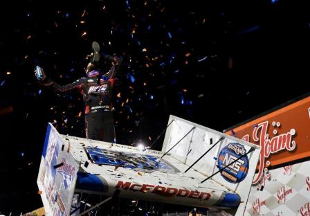 James McFadden took night two of the Huset's High Bank Nationals Thursday (Tylan Porath Photo) (Video Highlights from DirtVison.com)