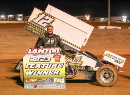 Jeff Newell won the ASCS stop at Lawton Speedway Thursday (DPC Media)