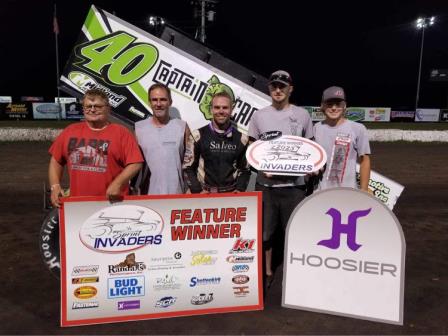 Cody Wehrle won the Sprint Invaders stop at Benton County Speedway Sunday