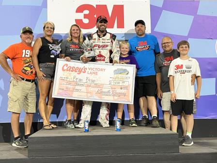 Brian Brown celebrates his win on 3M Night at Knoxville (Video Highlights from DirtVision.com)