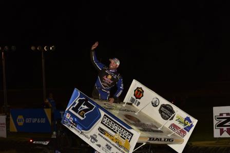 Bill Balog topped the All Star feature at Spoon River Saturday (Mark Funderburk Photo) (Video Highlights from FloRacing.com)