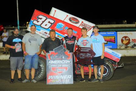 Jason Martin won the ASCS event at 81 Speedway Saturday (Gary Cornelison Photo)