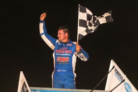 Paul Nienhiser won the Sprint Invaders stop in Dubuque Wednesday
