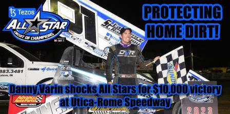Danny Varin picked up the $10,000 All Star score at Utica-Rome Saturday (Chad Warner Photo) (Video Highlights from FloRacing.com)
