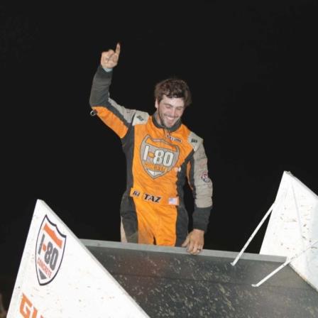 Tasker Phillips topped the Sprint Invaders feature at West Liberty Saturday