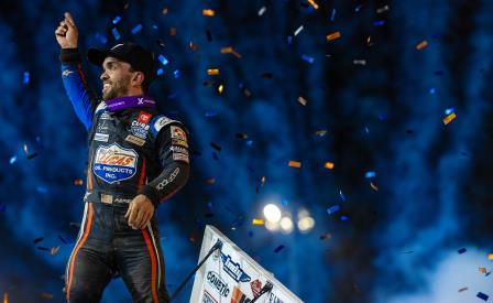 Rico Abreu won Night #2 at Skagit Friday (Trent Gower Photo) (Video Highlights from DirtVision.com)