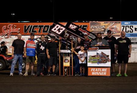 Justin Henderson took top honors at the Bull Haulers Brawl Sunday at Huset's (Tylan Porath Photo)