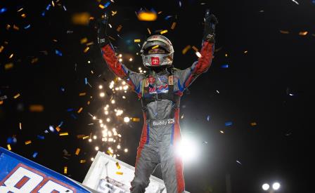 Buddy Kofoid won the Friday prelim at the Gold Cup (Trent Gower Photo) (Video Highlights from DirtVision.com)