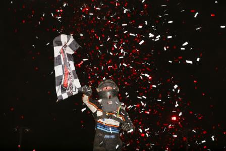 Karter Sarff won the Xtreme Midget event at Jacksonville (Brendon Bauman Photo) (Video Highlights from DirtVision.com)