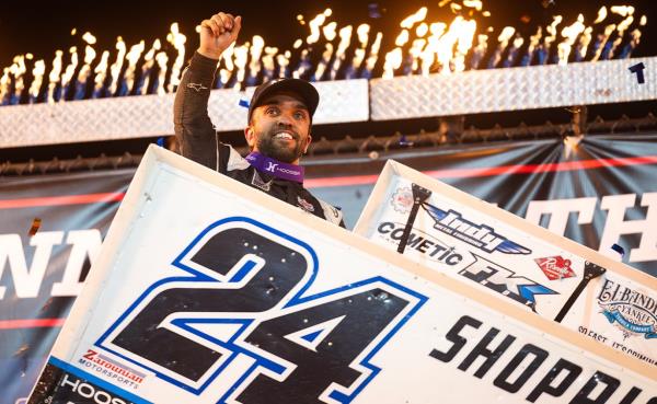 Rico Abreu Fends Off Gravel for Third Eldora World of Outlaws Victory