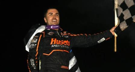 David Gravel won the $50,000 Commonwealth Clash at Lernerville Tuesday (Paul Arch Photo) (Video Highlights from FloRacing.com)