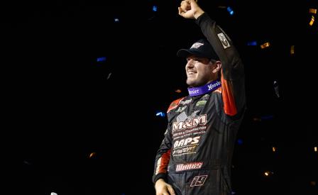 Brent Marks won the Williams Grove National Open Saturday (Trent Gower Photo) (Video Highlights from DirtVision.com)