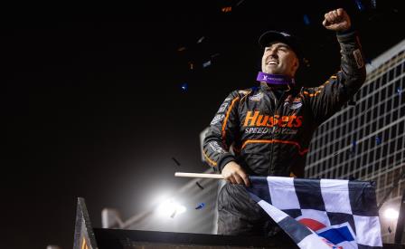 David Gravel won the World Finals Opener Thursday in Charlotte (Trent Gower Photo) (Video Highlights from DirtVison.com)