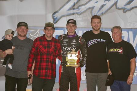 Corey Day took Wednesday's prelim at the Chili Bowl (Michael Day Photo) (Video Highights from FloRacing.com)