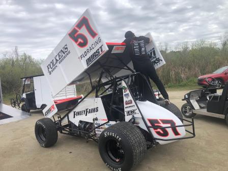 Kyle Larson won the first feature (Video Highlights from FloRacing.com)