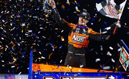 Sheldon Haudenschild won the Jason Johnson Classic at Arrowhead Speedway Saturday (Trent Gower Photo) (Video Highlights from DirtVision.com)