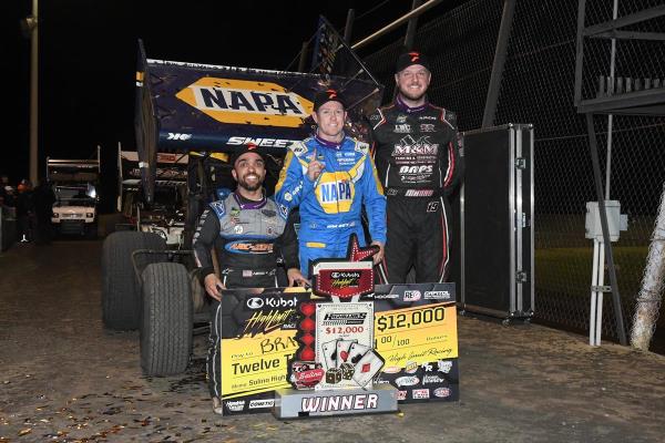 Brad Sweet Completes Weekend Sweep with Kubota High Limit Racing Win at Salina Highbanks