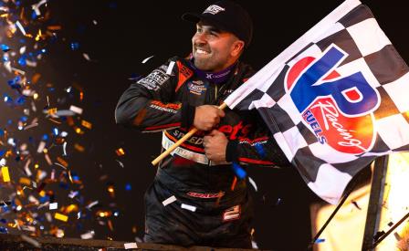 David Gravel won Saturday's WoO finale at Eldora (Trent Gower Photo) (Video Highlights from DirtVision.com)