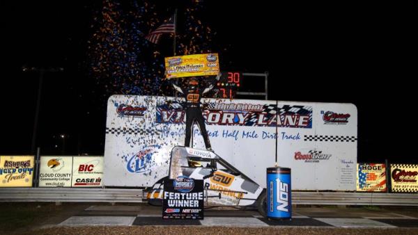 Cannon McIntosh Mans USAC Midget Opener in Belleville