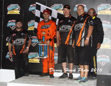 Ian Madsen in Victory Lane at Knoxville (Danny Howk Photo)