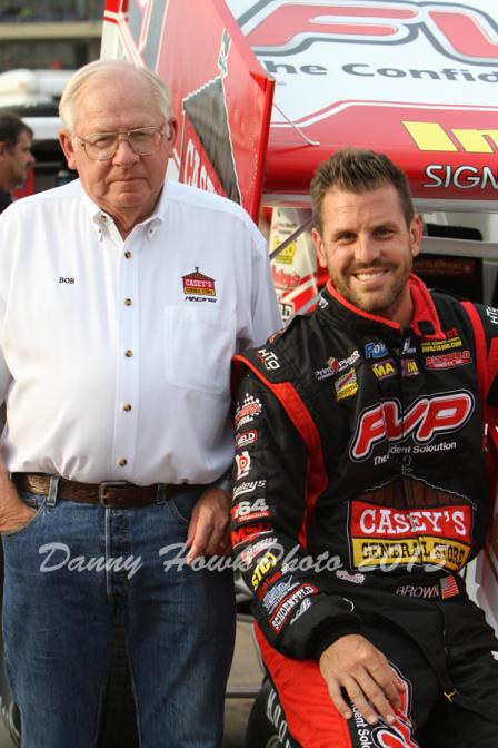 Brian and Bob Myers at the 2015 Knoxville Nationals (Danny Howk Photo)