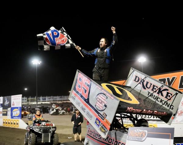 Tyler Drueke, Dusty Ballenger and Brylee Gough Capture Opening Night Victories at Huset