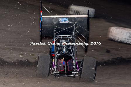 Sam leans into the corner at Devil’s Bowl (Patrick Grant Photography)