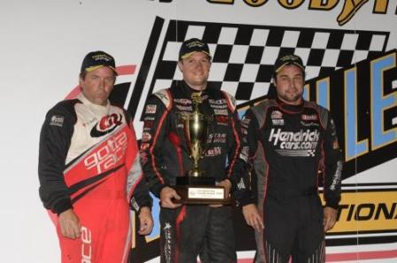 Jason Meyers won on Night two of the Knoxville Nationals (Rob Kocak Photo)