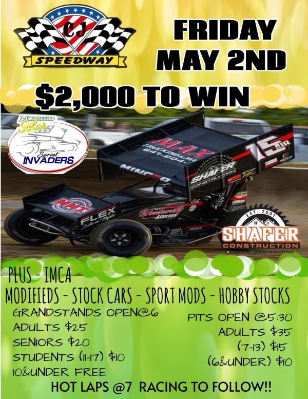 Mohrfeld Solar Sprint Invaders Return to CJ Speedway Friday After 15 Years!