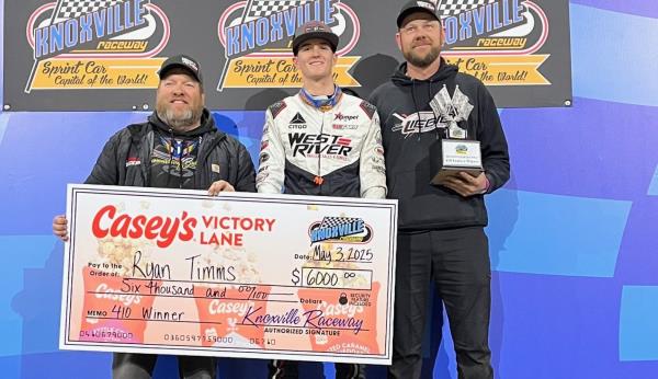 Ryan Timms Breaks Through for First Knoxville Win!