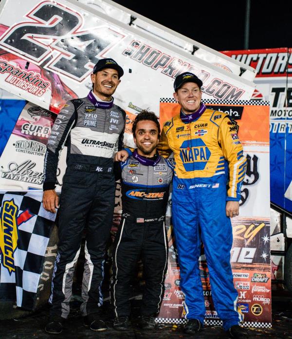 Rico Abreu Beats Kyle Larson in Texas Traffic for Stockyard Stampede Score