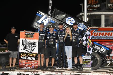 Corey Day won the High Limit feature at Tri-City Speedway Saturday (Video Highlights from FloRacing.com)