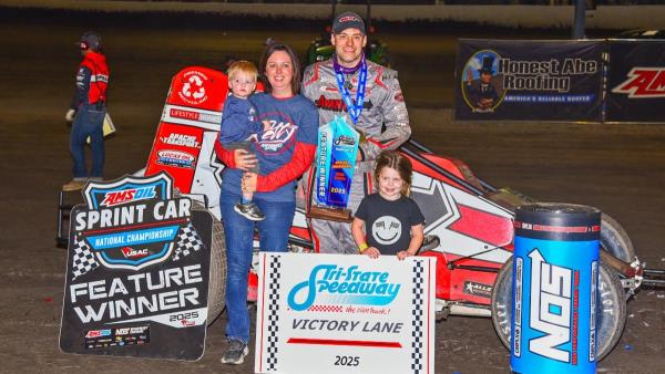 Kyle Cummins Completes Perfect USAC Sprint Weekend at Tri-State