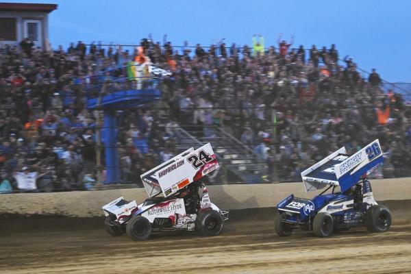 Rico Abreu Stuns Justin Peck in Sensational Finish with High Limit at Kokomo Speedway