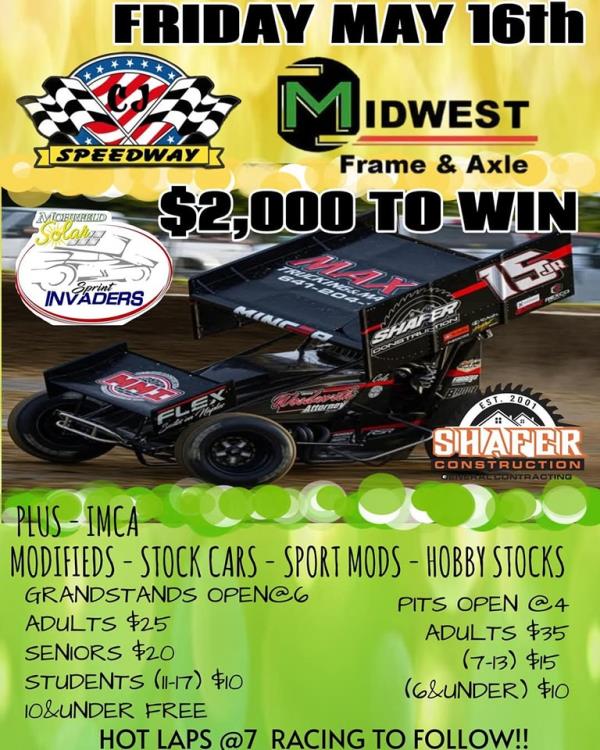 Take Two, Mohrfeld Solar Sprint Invaders Head to CJ Speedway Friday!