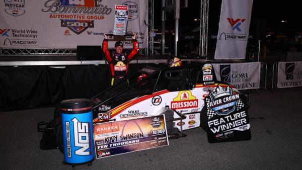 Kody Swanson Turns Out the Lights on USAC Silver Crown Field and WWT