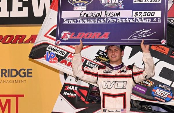 Emerson Axsom Victorious at Eldora Ohio Speedweek Event