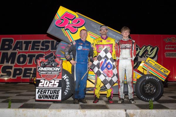 Blake Hahn Wins Batesville for First American Sprint Car Series Victory of 2025