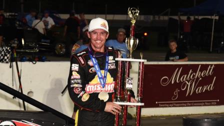 Kody Swanson captured his fourth consecutive Rich Vogler Classic USAC Silver Crown victory on Friday night at Indiana's Winchester Speedway. (David Nearpass Photo) (Video Highlights from FloRacing.com)