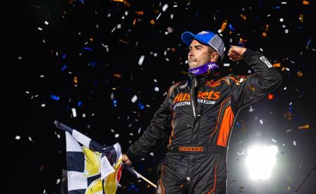 David Gravel won the WoO show at Cedar Lake Friday (Trent Gower Photo) (Video Highlights from DirtVision.com)