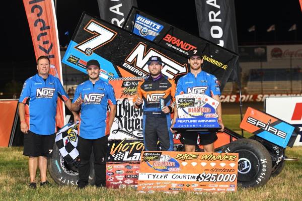 Tyler Courtney Takes First High Limit Win of Year with $25K at Lucas Oil
