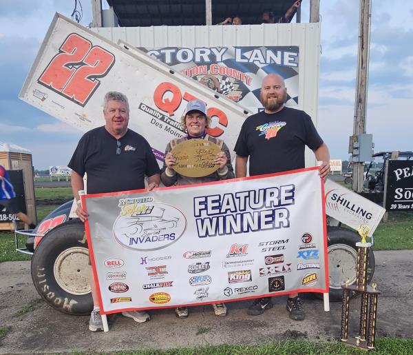 Riley Goodno Wins a Wild One with Sprint Invaders on the Benton County Bullring!