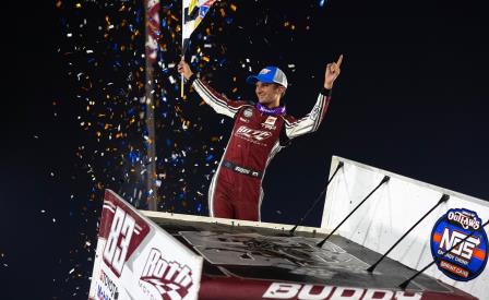 Buddy Kofoid took Saturday's WoO race at Wilmot (Trent Gower Photo) (Video Highlights from DirtVision.com)