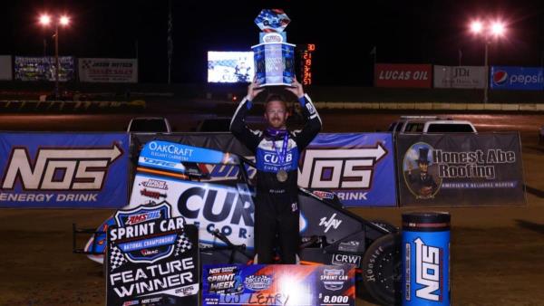 CJ Leary Wins at Circle City for his First USAC Sprint Car Win in 17 Months