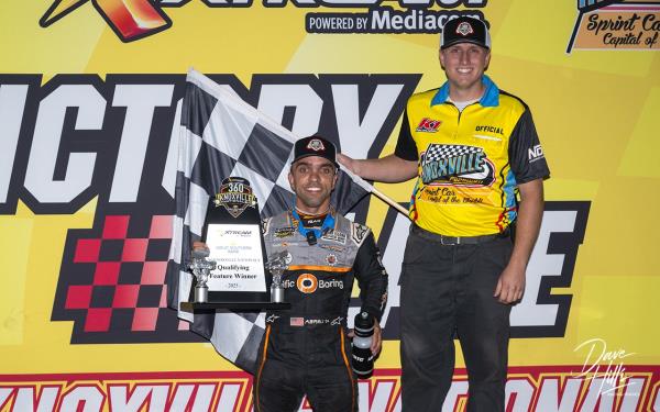 Rico Abreu Wins Feature, Earns Pole For Saturday’s 360 Knoxville Nationals Championship!