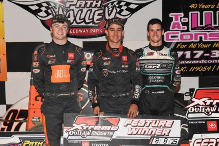 Gavin Miller won the Xtreme Midget show at Path Valley Speedway Friday (Jordan Grabianowski Photo) (Video Highlights from DirtVision.com)