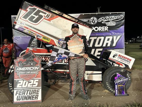 Sam Hafertepe Jr. Wins at Wakeeney, Bags Ninth American Sprint Car Series Win of 2025
