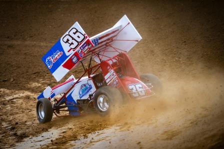 Jason Martin won the ASCS opener at Great Falls Friday (Emily Schwanke Photo) (Video Highlights from DirtVision.com)