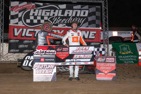 Jacob Denney Clinches Xtreme-POWRi Challenge Series Title, Bags 10th Victory of 2025 at Highland