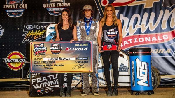 Hayden Reinbold Hustles to First USAC Midget Score at Eldora
